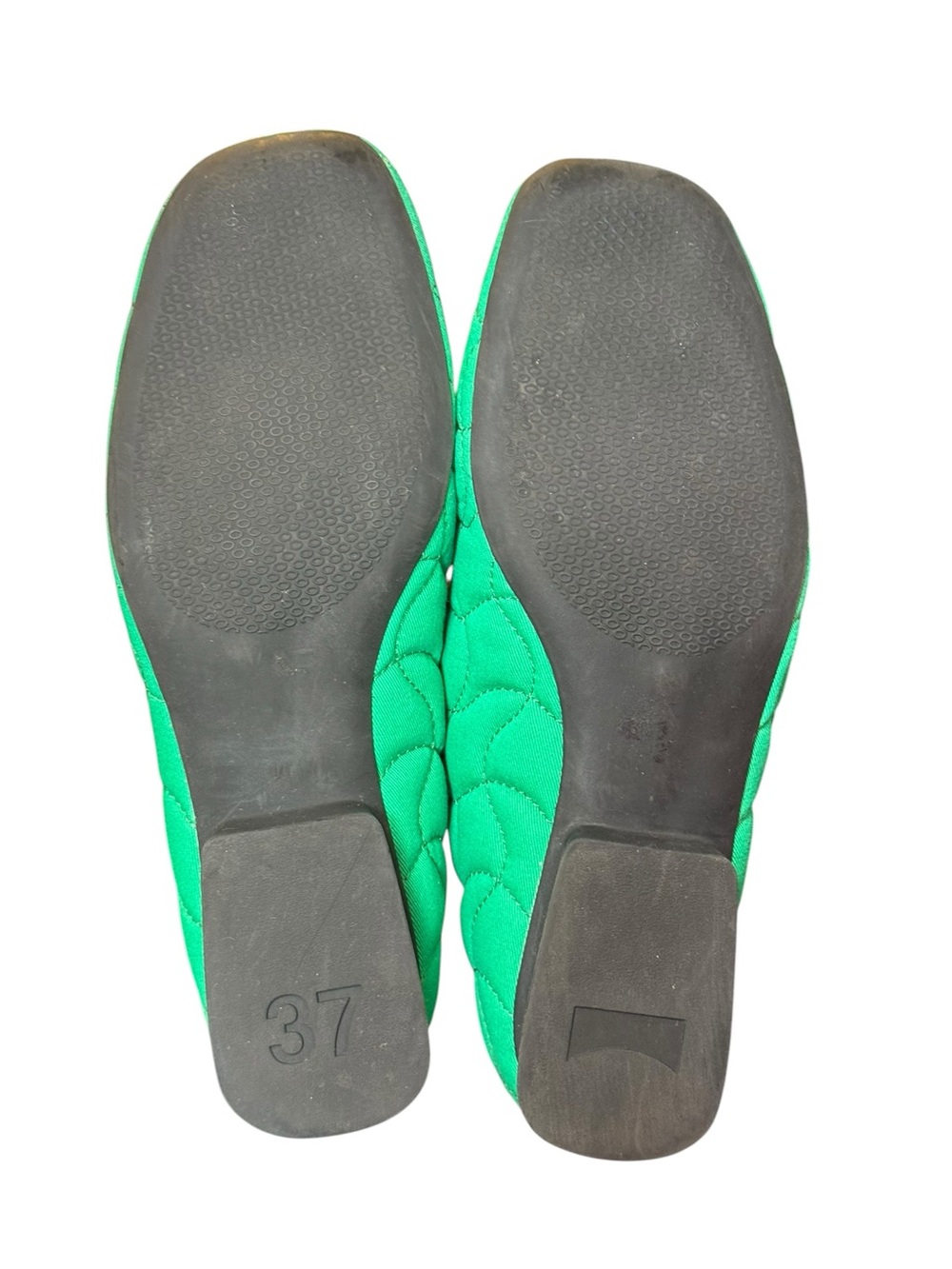 Camper Green Quilted Double Strap Mary Jane Flats EU 37 US 6.5 - Picture 8 of 8